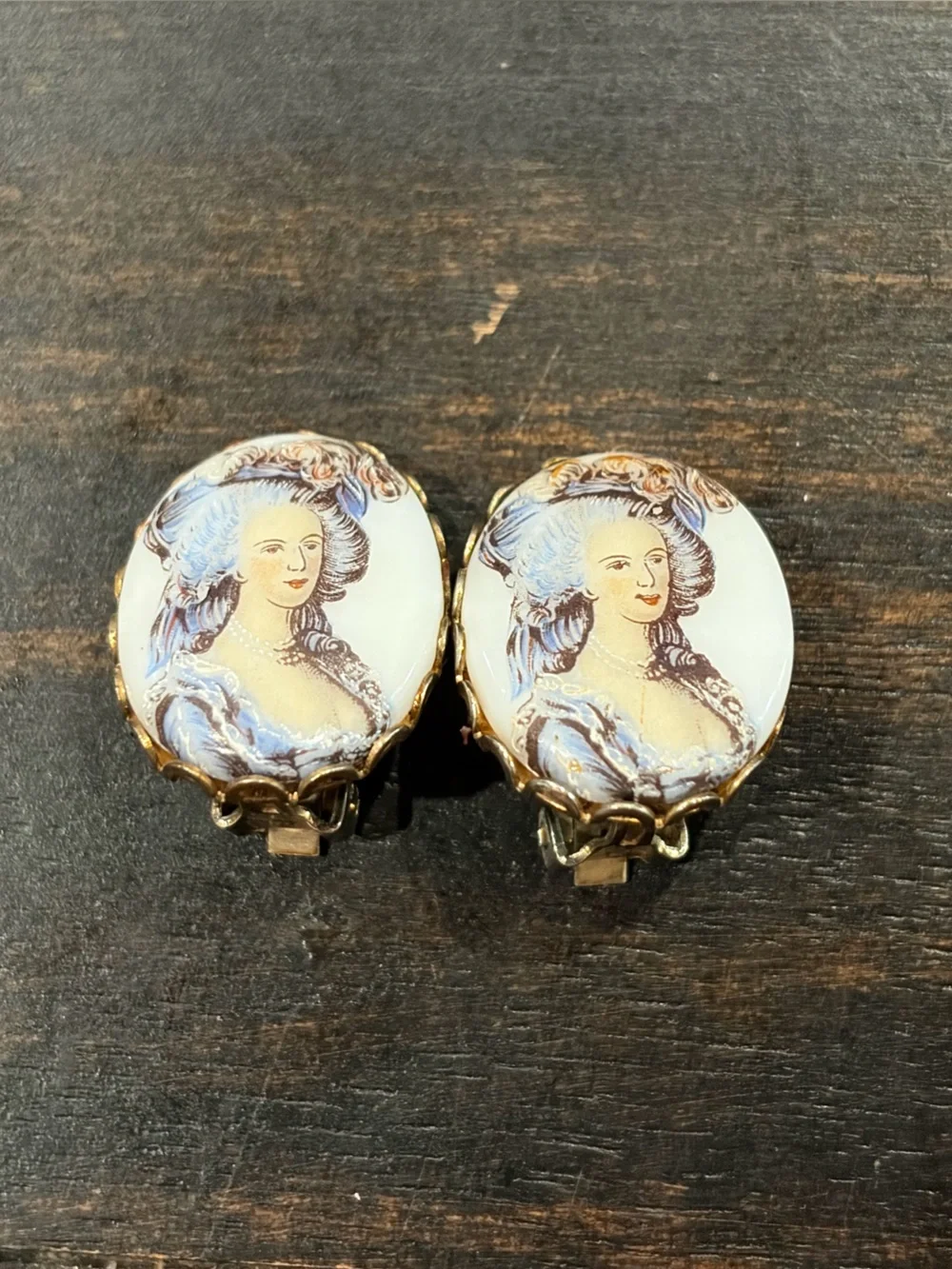 French Portrait Earrings